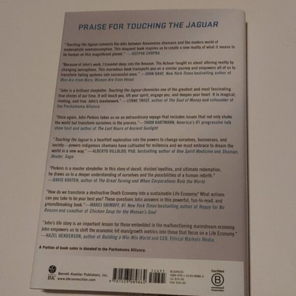 3/$13 Touching the Jaguar by John Perkins adult hardcover book 2020 - Picture 7 of 7